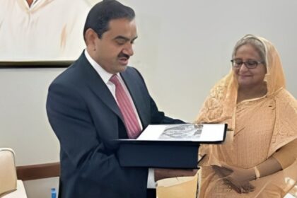 Business News, Gautam Adani Bangaladesh, Gautam Adani with Sheikh Hasina  Gautam-adani-meets-bangladesh-prime-minister-sheikh-hasina, Talks-on-power-supply-from-godda-plant-in-jharkhand