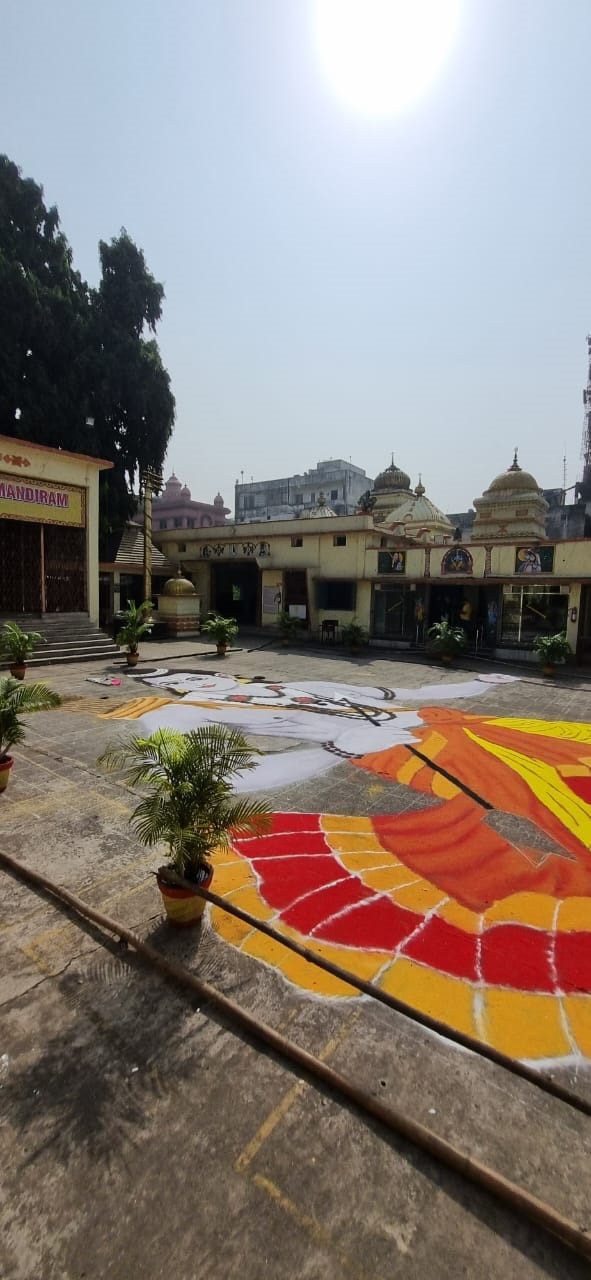 जमशेदपुर में रंगोली से बनायी जा रही भगवान राम की 60 फीट की आकृति, ज़ुर्म, जमशेदपुर »