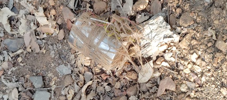 Cane Bomb on Railway Track