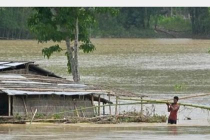 असम में बाढ़ ने मचायी तबाही, 26 लोगों की मौत, 1378.64 हेक्टेयर फसल जलमग्न, शिक्षा, असम »