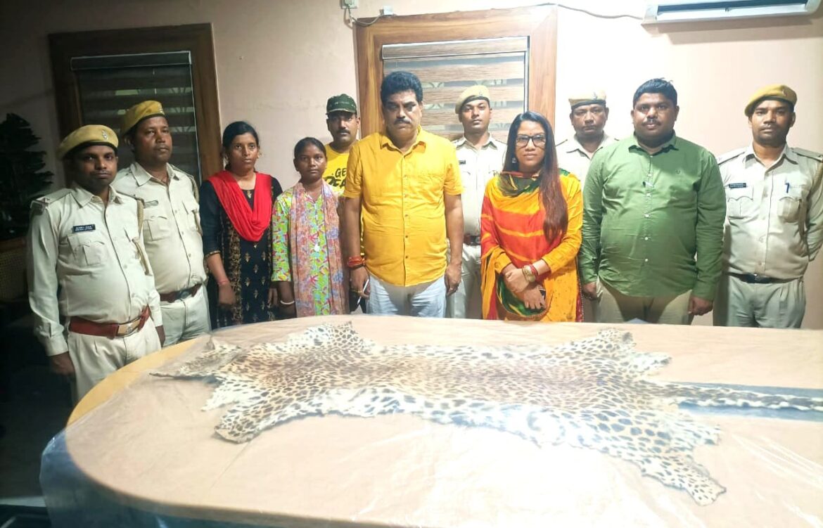 Three Smugglers Arrested leopard Skin