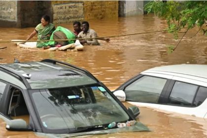 Flood in Andhra Pradesh-Telangana