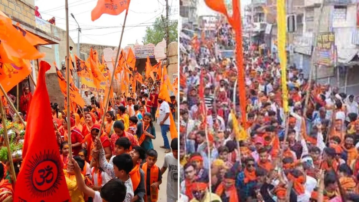 संभल में पहली बार निकली रामनवमी की भव्य शोभायात्रा: सांप्रदायिक सौहार्द की नई मिसाल