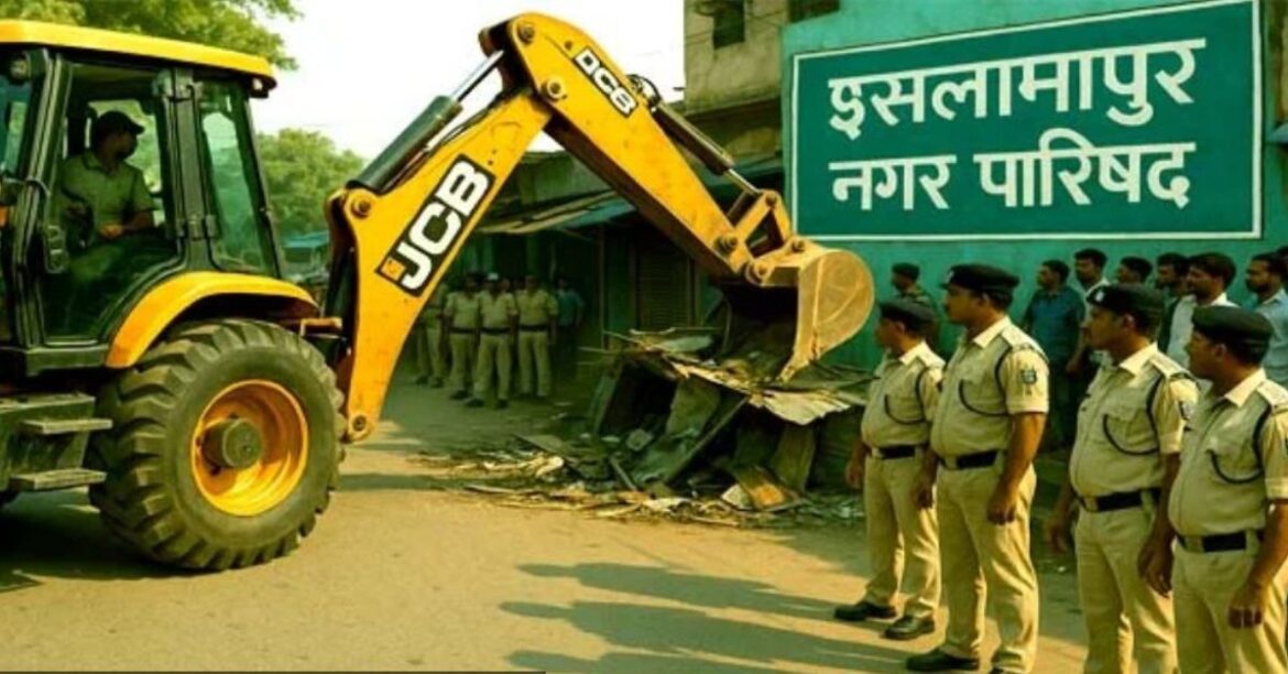 islampur-encroachment-removal-bulldozer-action-nalanda