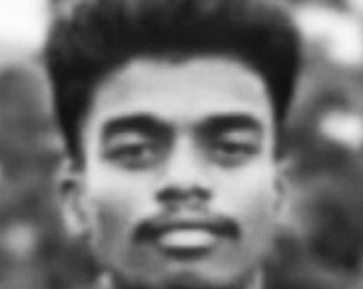 File photo of the deceased youth