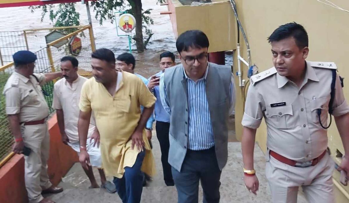 DC and SP Inspect Rajarappa Temple Area