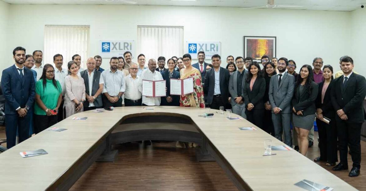 XLRI and Accenture officials at MoU signing event