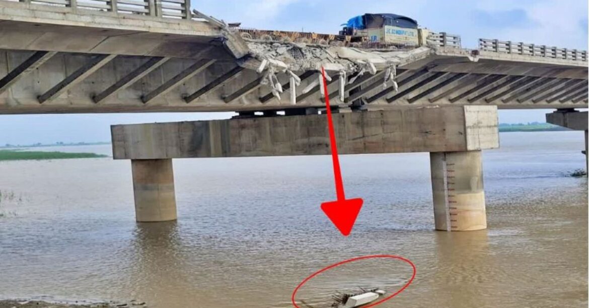 bihar -bridge -damage