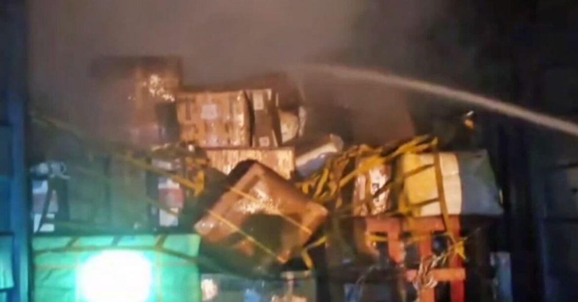 giridih -container -fire