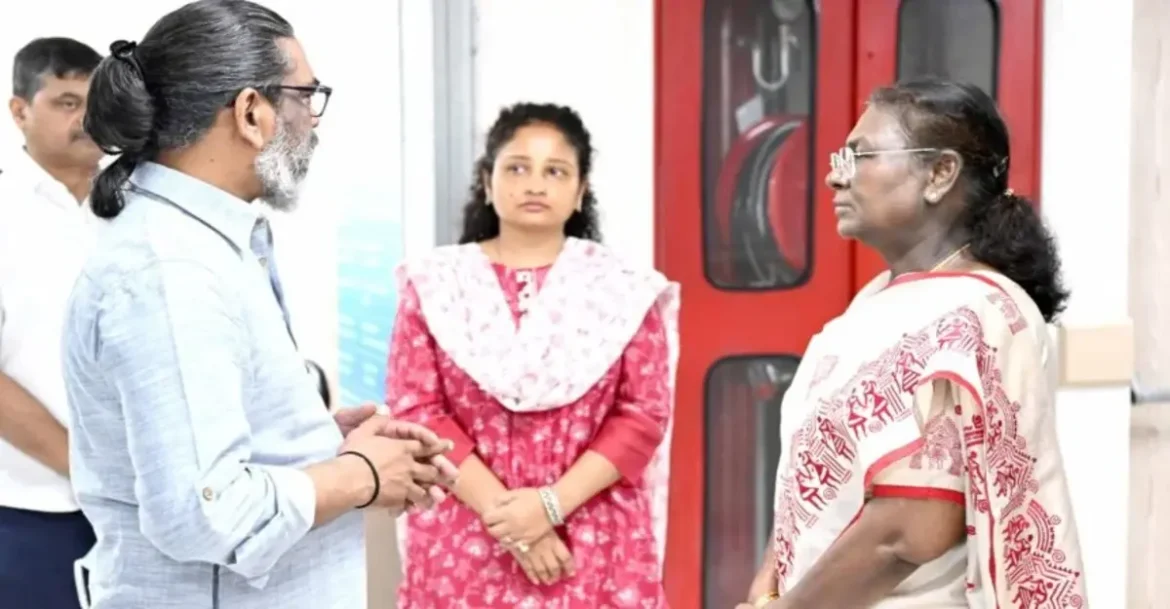 Shibu Soren in Ganga Ram Hospital, visited by President Draupadi Murmu and CM Hemant Soren