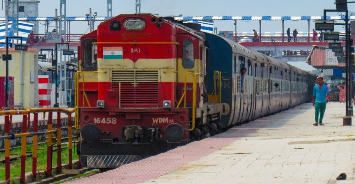Inside an AC coach of a moving train, scene of a theft incident between Jasidih and Dhanbad.”