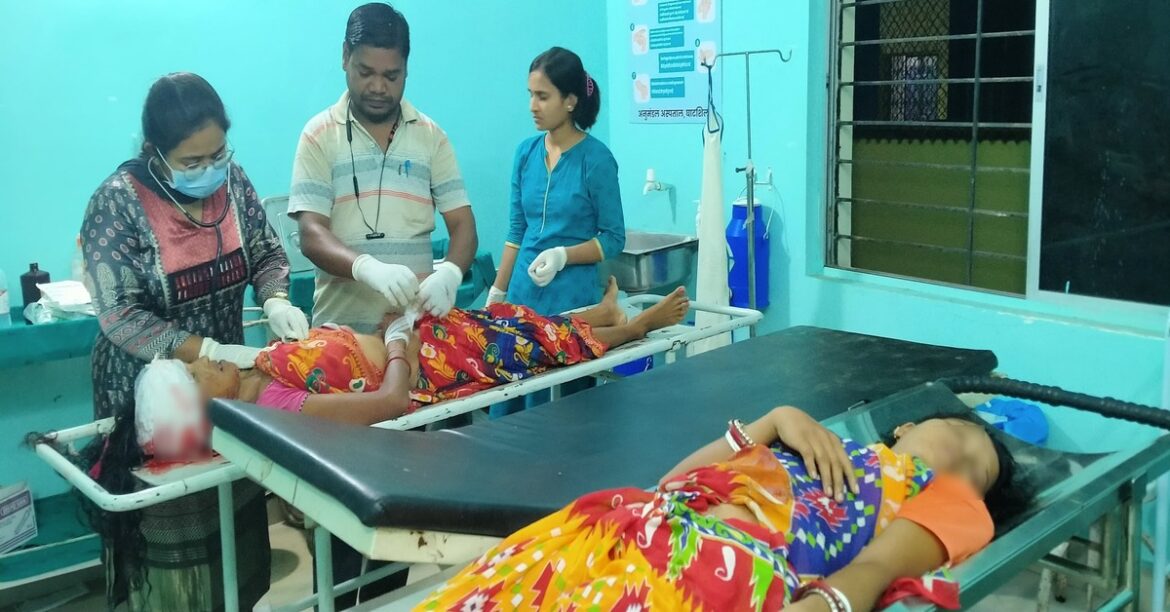 Bike collision on Ghatshila four-lane road near Ulda, woman dead, three injured