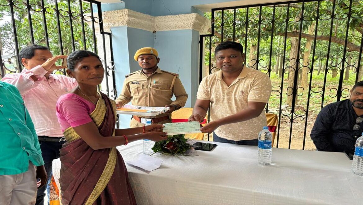 Compensation distribution to elephant attack victims in Chaibasa