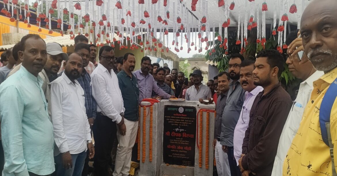 Bhoomi Poojan ceremony for Lokesai-Rengadahatu Road construction in Tonto Block, Chaibasa