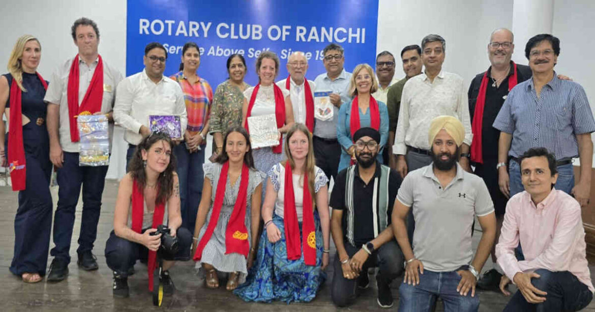 French Rotary Club delegation arrives in Ranchi to empower rural girls through football and education