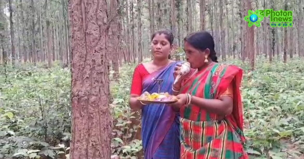 Jamuna Tudu, known as "Tree Sister," protecting forests in Jamshedpur.