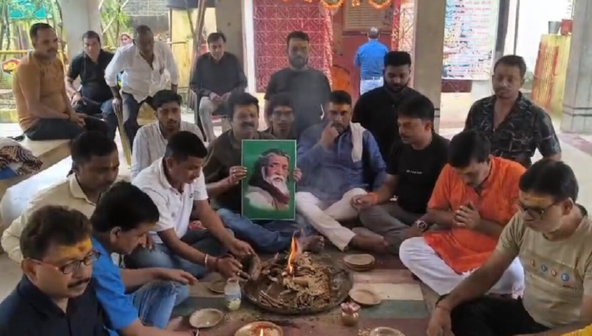 JMM holds special yajna in Giridih for Shibu Soren's recovery