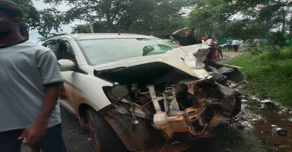 "Chaibasa road accident artiga car collides with bike one killed another critically injured"