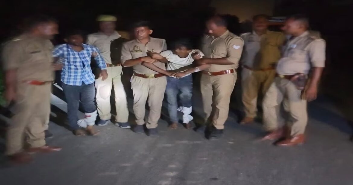 eoria Police encounter with animal smugglers, two injured and arrested