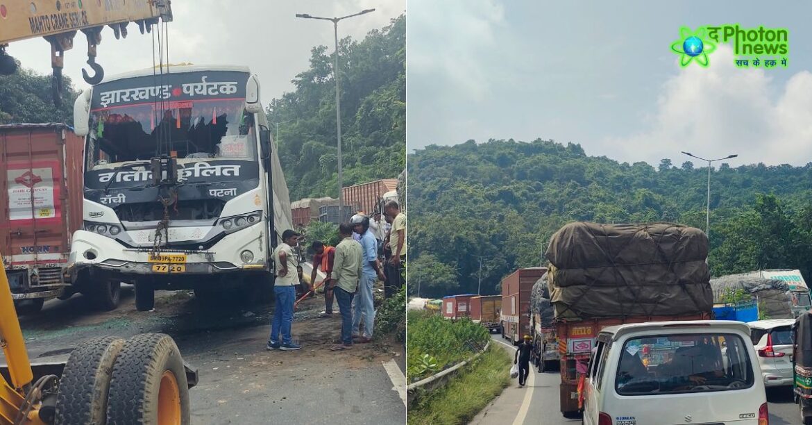 Ramgarh Bus Accident NH-33 Jam