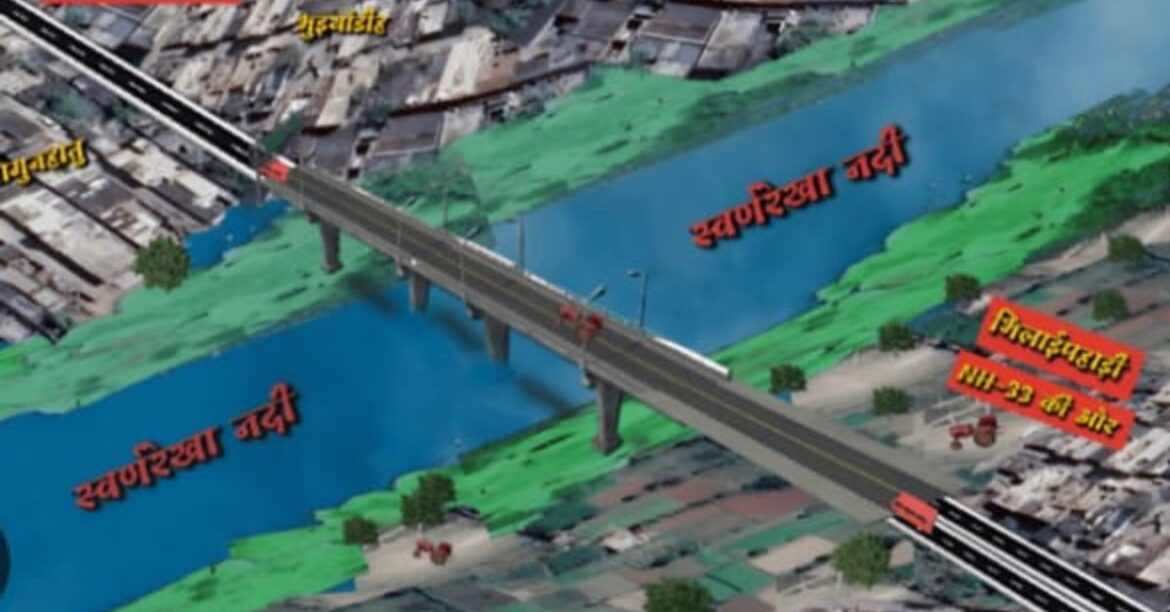 litti chouk Jamshedpur bridge being late