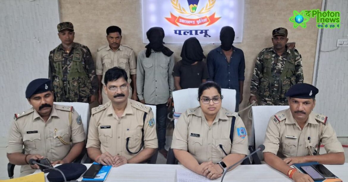 Palamu car robbery arrest, three criminals caught for slitting driver’s throat during car loot, blind case solved in 23 days