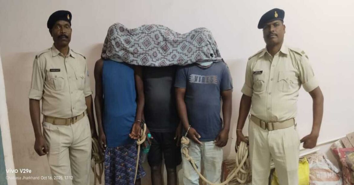 Three accused arrested in Chaibasa for rape and murder of woman allegedly accused of witchcraft