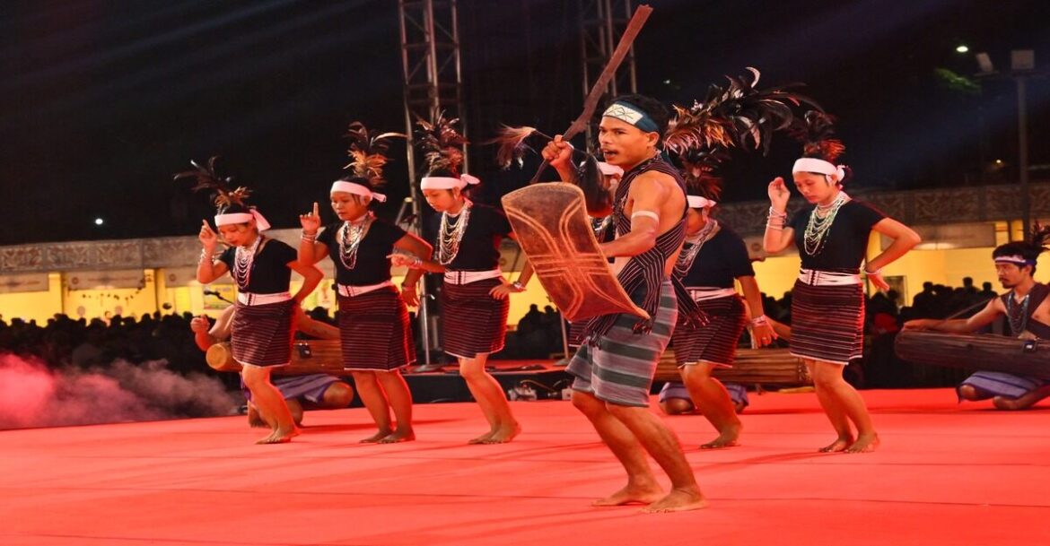 Tribal art and handicraft exhibition at Samvad 2025 in Jamshedpur on the third day of the cultural festival