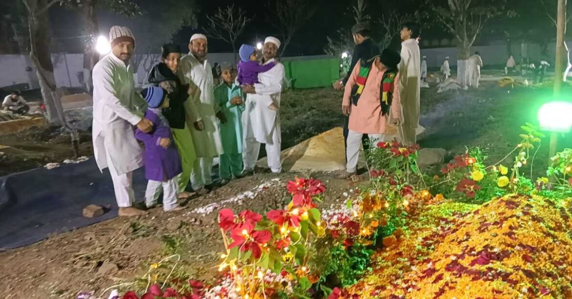 Devotees attending Shab-e-Barat mehfil at Shia Jama Masjid in Jamshedpur