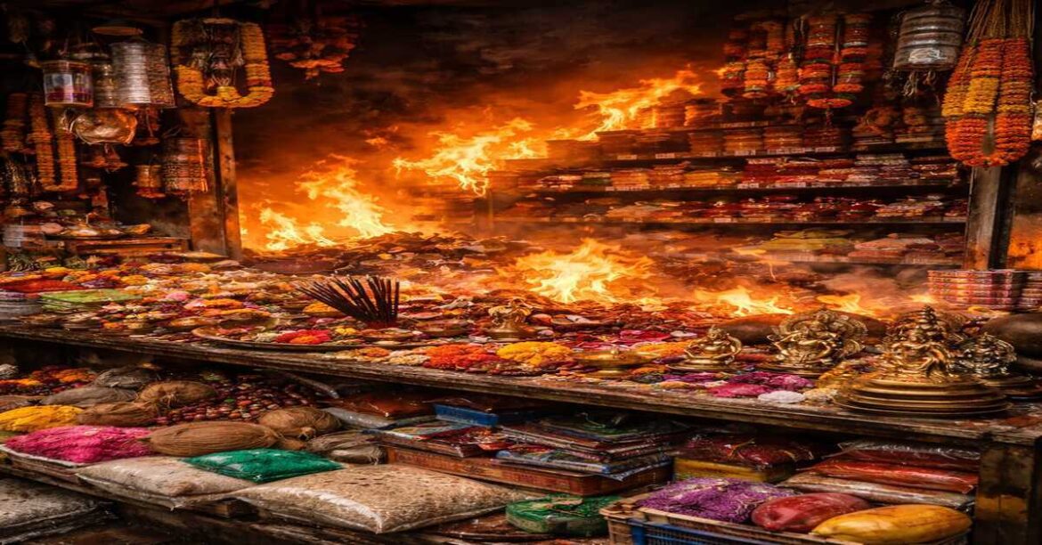 सरायकेला में पूजा सामग्री की दुक