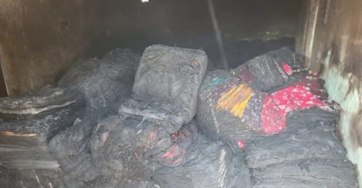 Cloth Warehouse Fire in Kapali Seraikela