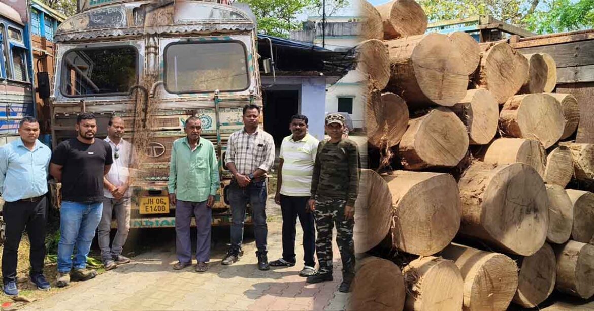 Illegal Timber Seizure Chaibasa Forest Department Action