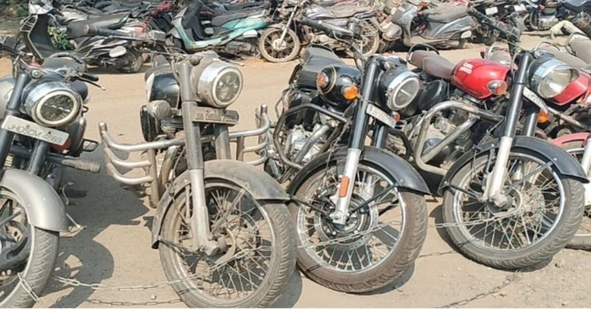 Jamshedpur traffic police seizes 42 bullet motorcycles with modified silencers
