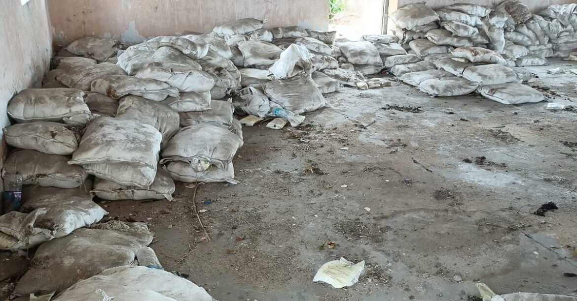 Dumped salt bags in Chaibasa instead of distribution to poor beneficiaries