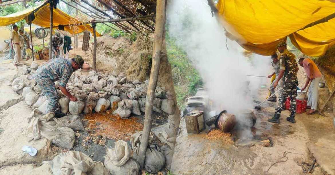 Chakradharpur illegal liquor raid seizure