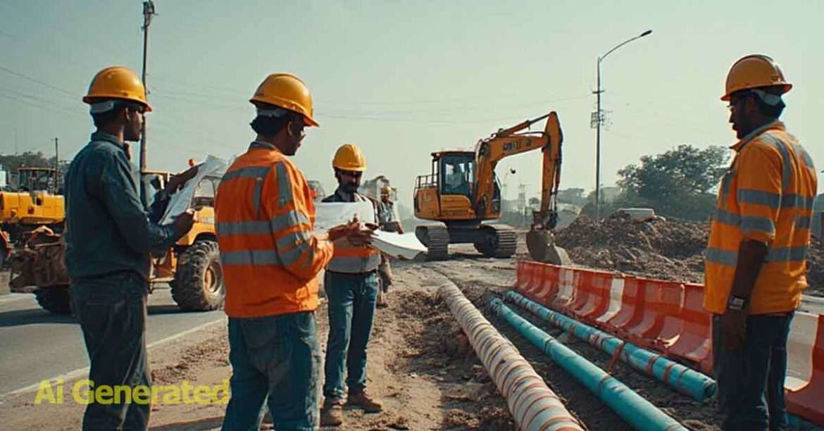Mango water supply pipeline project