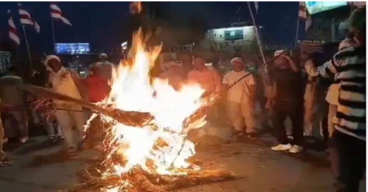 Jamshedpur Tribal Community Protest and Effigy Burning