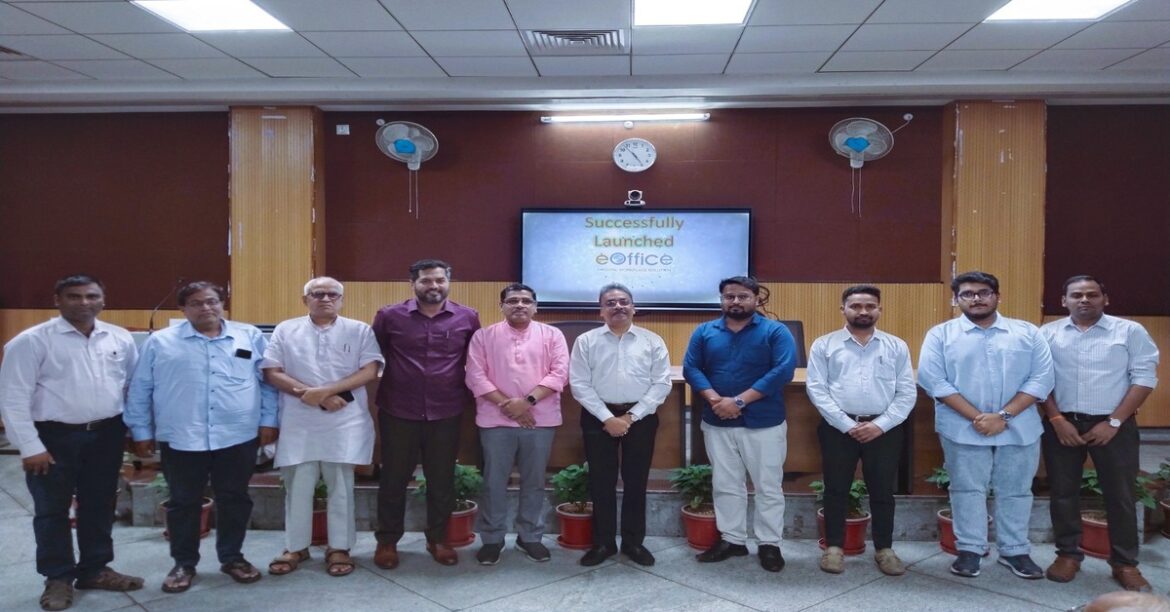 Officials inaugurating E-Office platform at NIT Jamshedpur