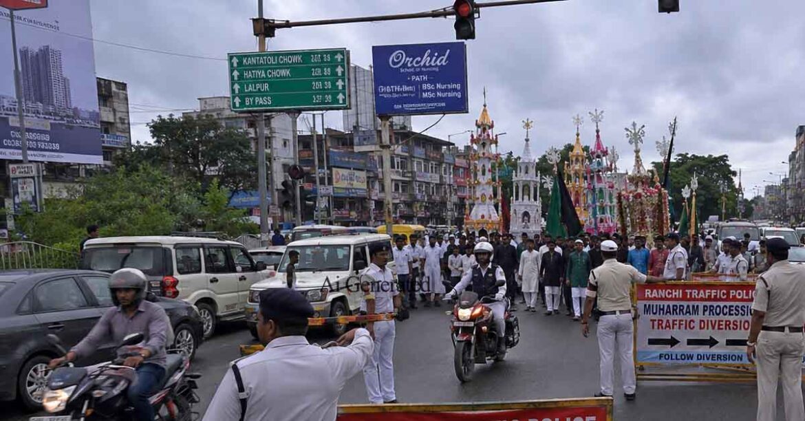 Ranchi Muharram Traffic Diversion
