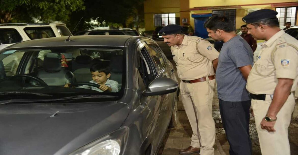 jamshedpur child driving a car