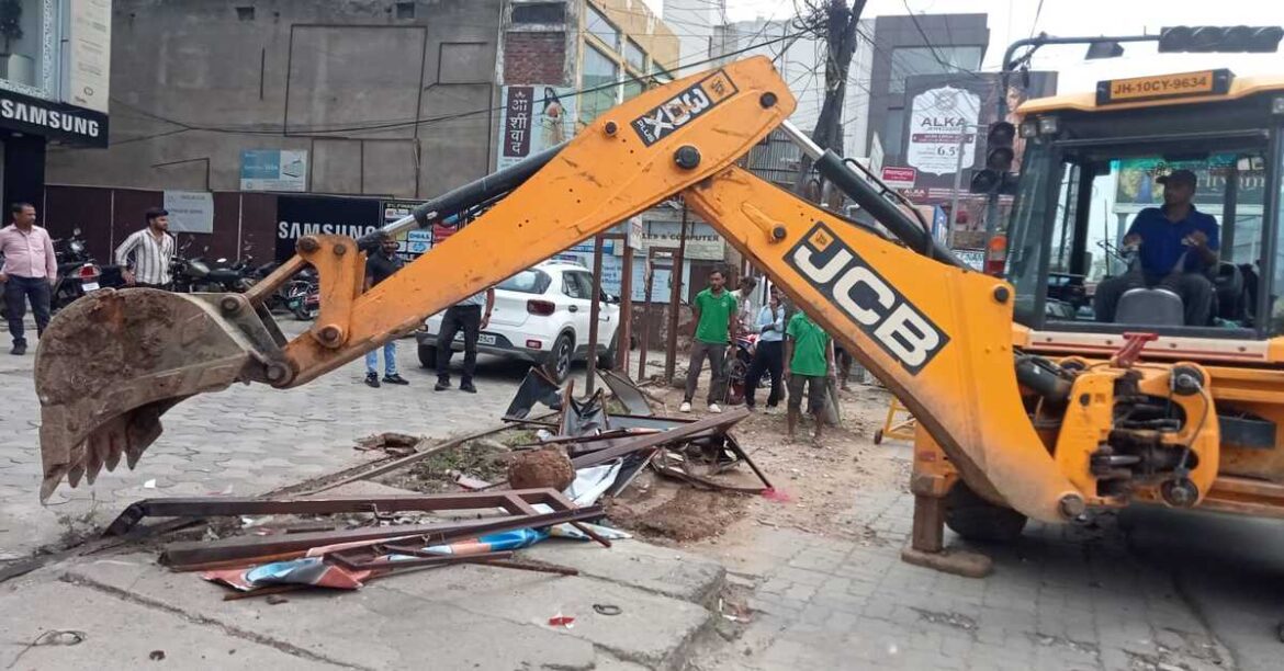 Ranchi Encroachment Drive on Harmu Road
