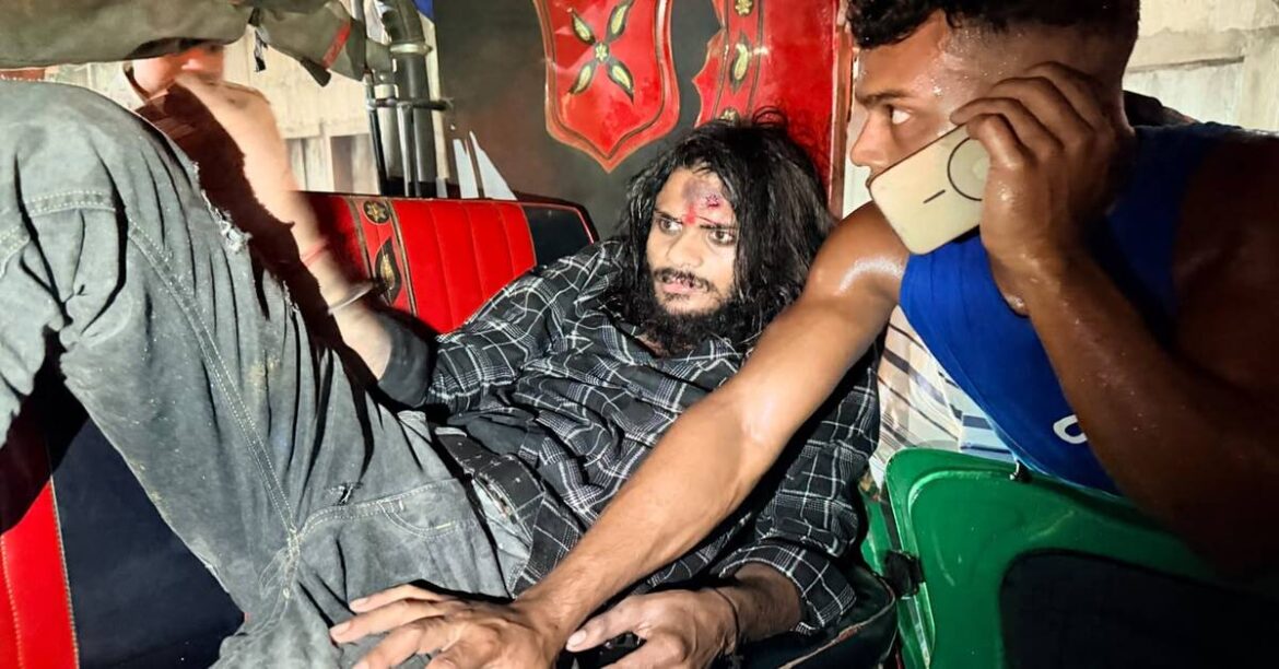 sakchi accident driver wounded