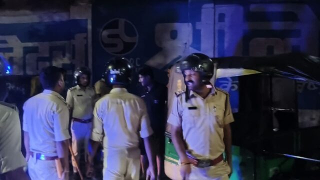 जमशेदपुर में पुलिस की गश्त 