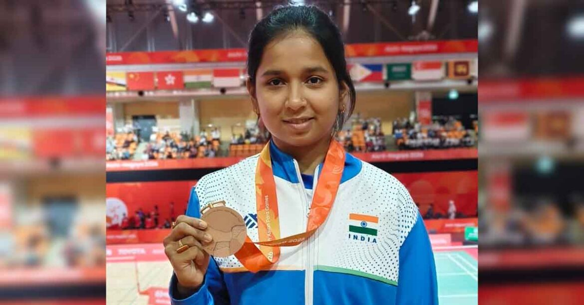 Sanjana Kumari Asian Para Games Bronze Medal